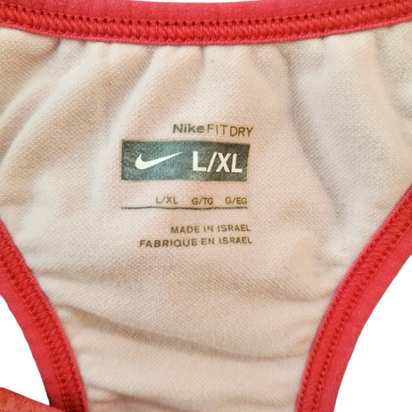 Nike Women's Blush‎ Pink Workout Tank Built-in Sports Bra Large/XL - Picture 6 of 7